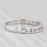 0.45ctw Diamond Wedding Band Platinum Stackable Anniversary Ring Size 7