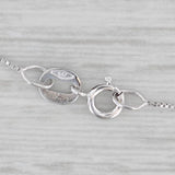 18.5" 0.5mm Box Chain Necklace 10k White Gold