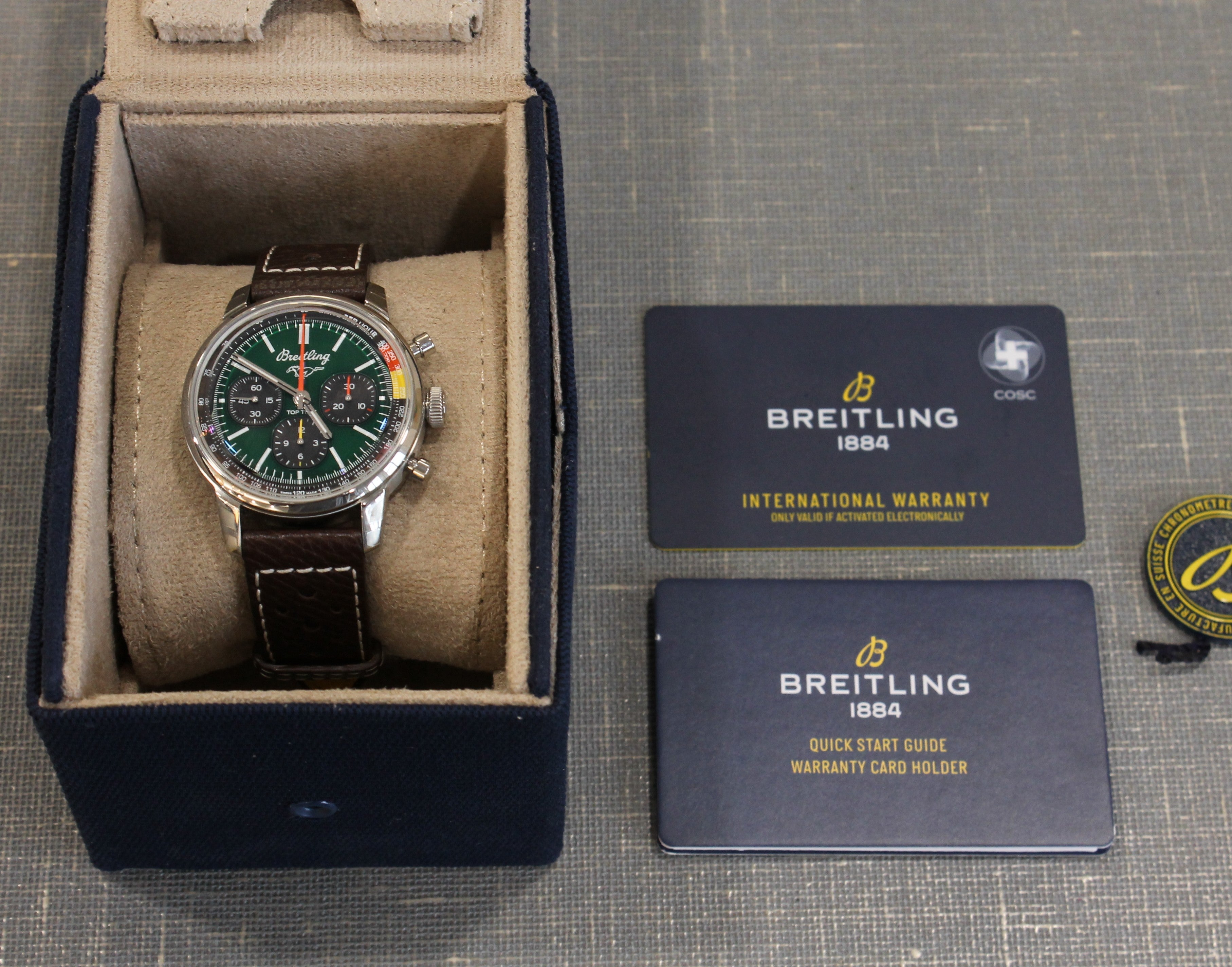 Breitling Top Time B01 Ford Mustang Men 41mm Steel Automatic Chronograph w Box