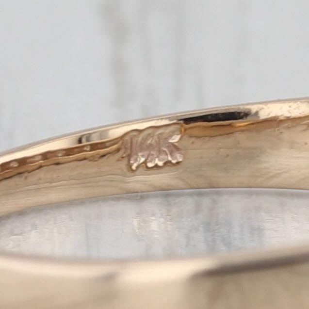 0.70ctw Diamond 5 Stone Ring 14k Yellow Gold Wedding Anniversary Band Size 7