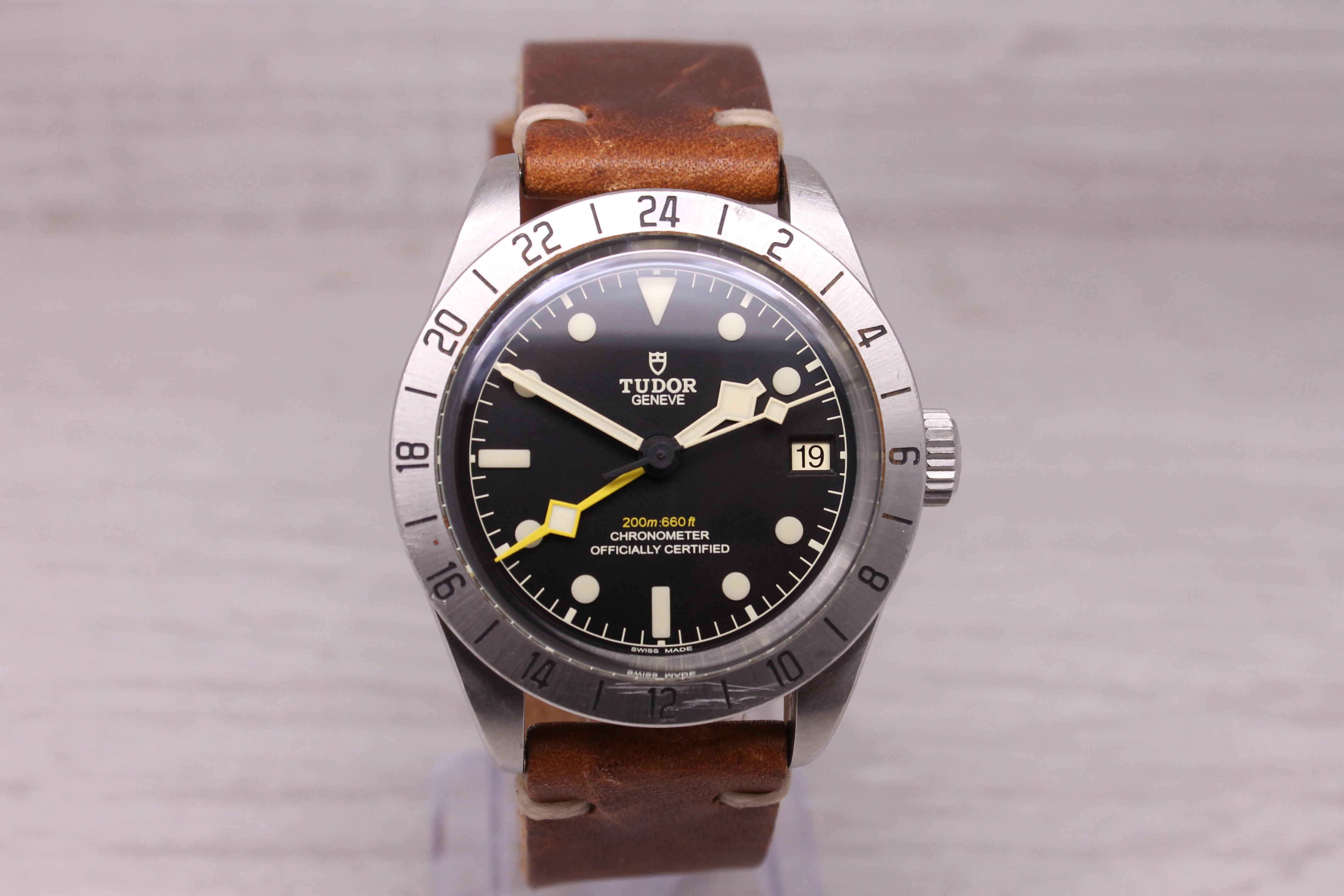 Tudor Black Bay Pro 79470 Mens 39mm Steel GMT Chronomter Watch