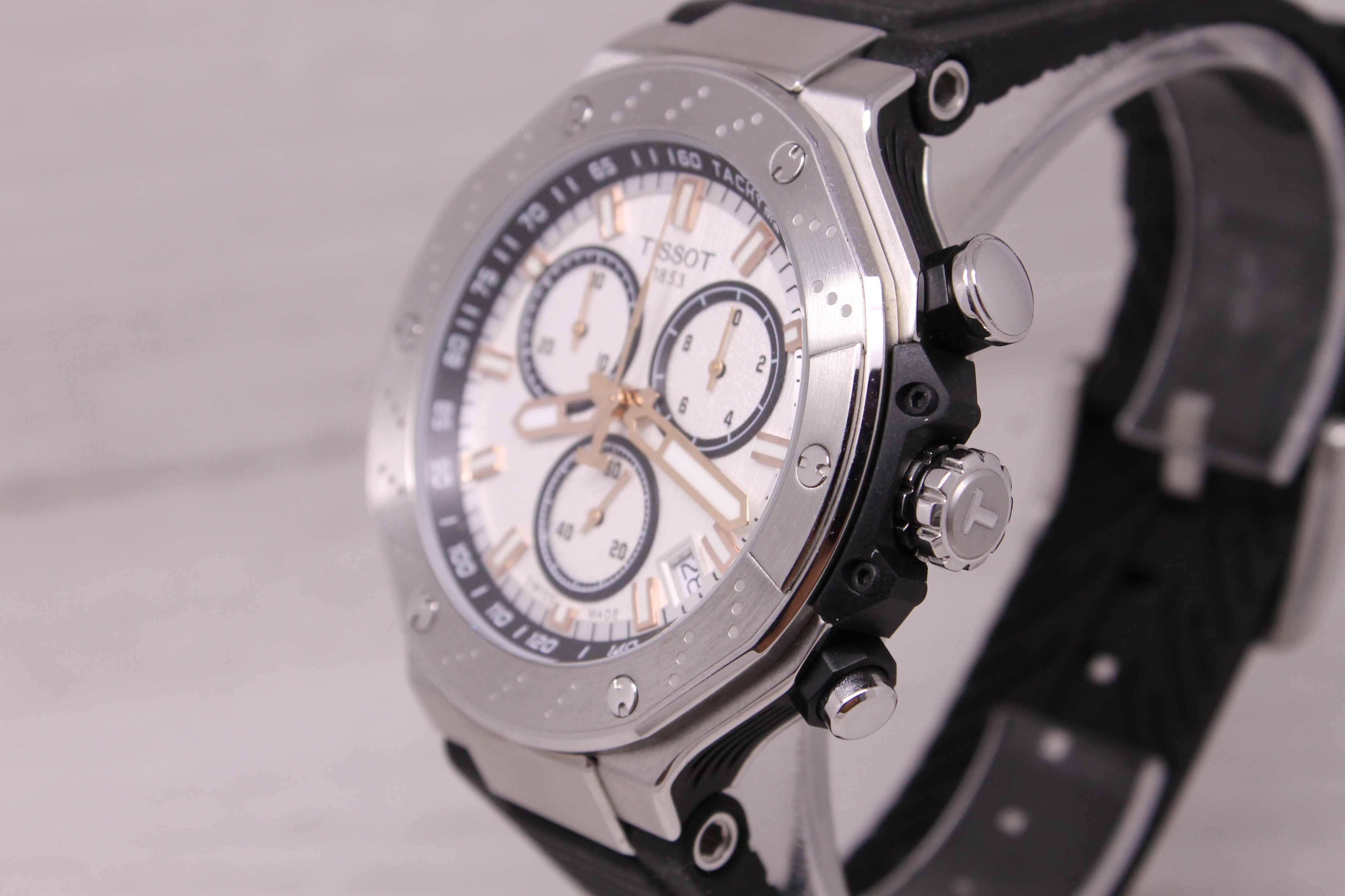 Tissot T-Race Chronograph Quartz Watch Stainless Steel T141.417.17.011.00 Swiss
