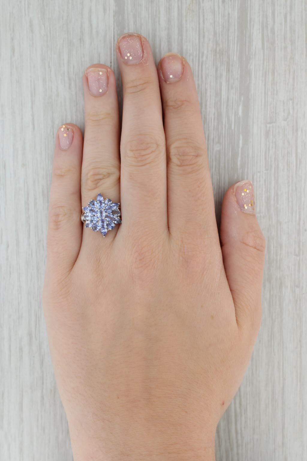 Size 8.25, fashion Tanzanite ring