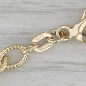 Cable Chain Bracelet 14k Yellow Gold 6.75" 4mm