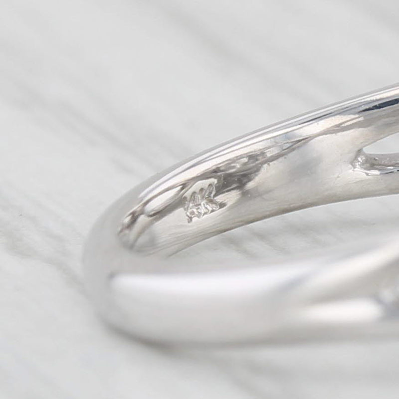 Light Gray 1ctw Round Diamond Halo Engagement Ring 14k White Gold Size 5.5