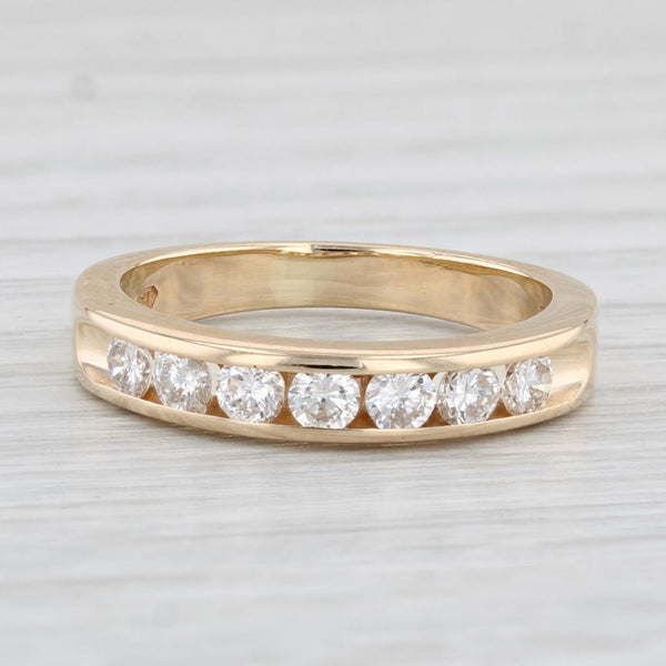 0.43ctw Diamond Wedding Band 14k Yellow Gold Size 5.75 Ring