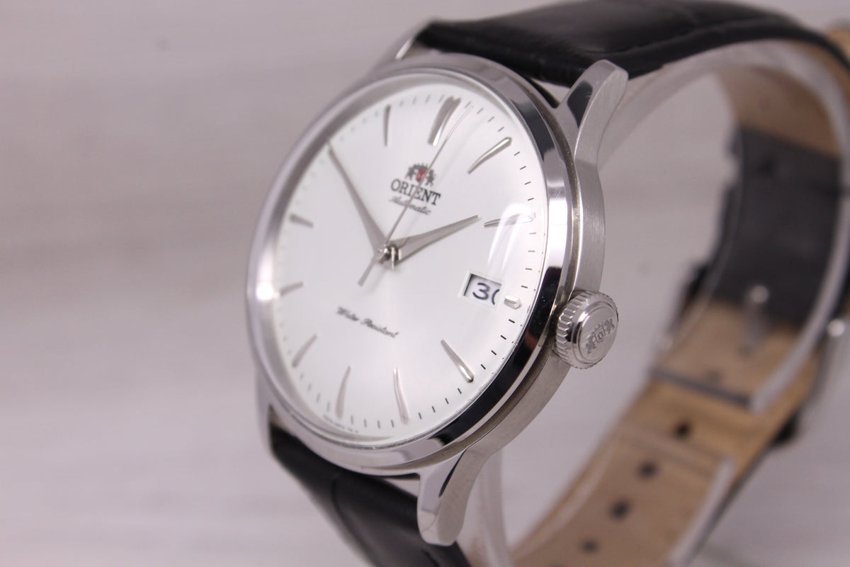 Orient Bambino Version 7 38mm Stainless Steel Automatic Watch Date RA-AC0M03S30B