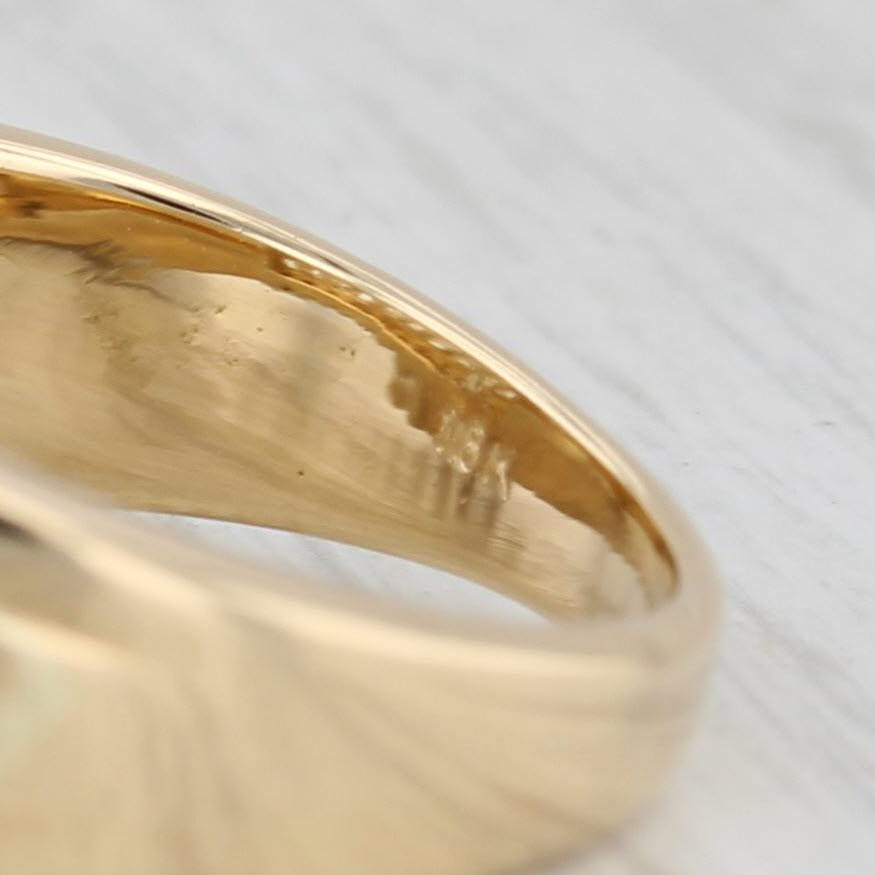 Gray 1.04ctw Baguette Diamond Ring 18k Yellow Gold Size 6.75 Contoured Band