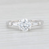 Light Gray 1.08ctw VS2 GIA Round Diamond Engagement Ring 950 Platinum Size 6.5