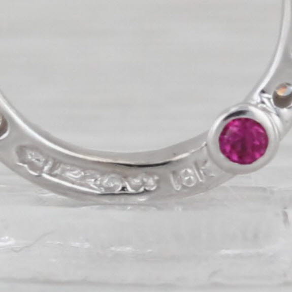 Roberto Coin Floating Eternity Circle Pendant 18k White Gold