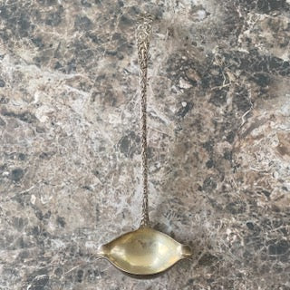 S Kirk & Son Rose Punch Ladle Sterling Silver Monogrammed 14.75" Floral Vintage