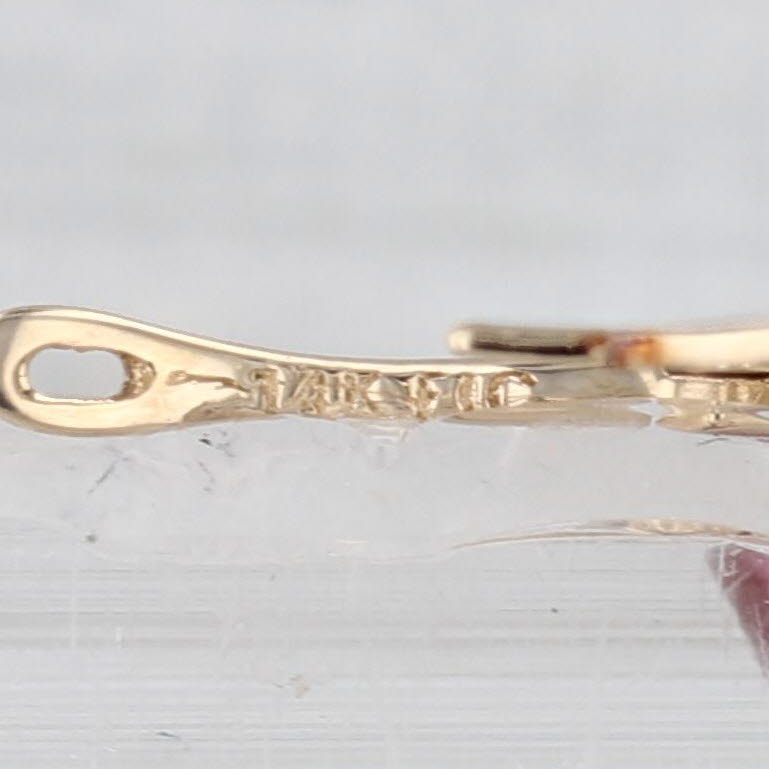 Bronze Brown Cultured Pearl Dangle Earrings 14k Yellow Gold Snap Top