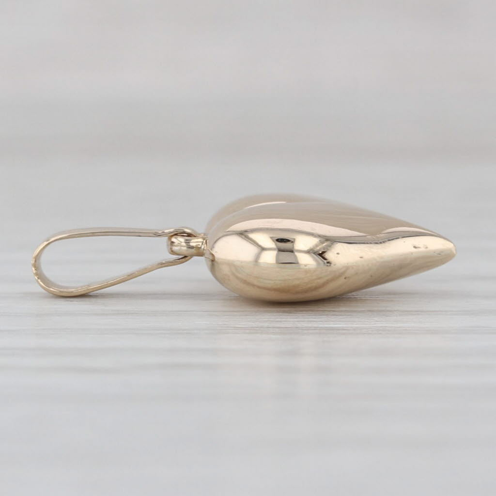 Puffy Heart Pendant 14k Yellow Gold Charm