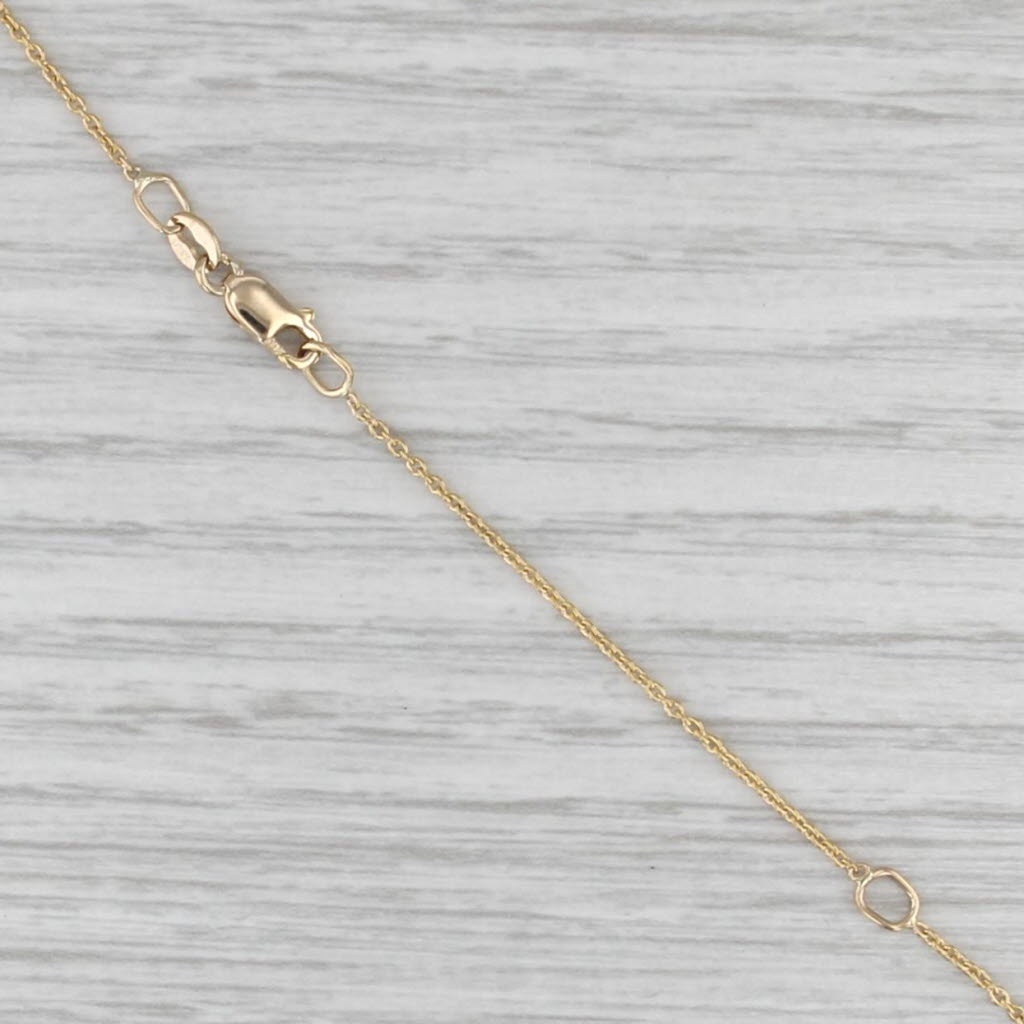 16"18" Cable Chain Necklace 14k Yellow Gold 1.1mm