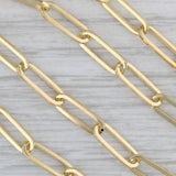 New Paperclip Chain Necklace 14k Yellow Gold 20" 4.1mm