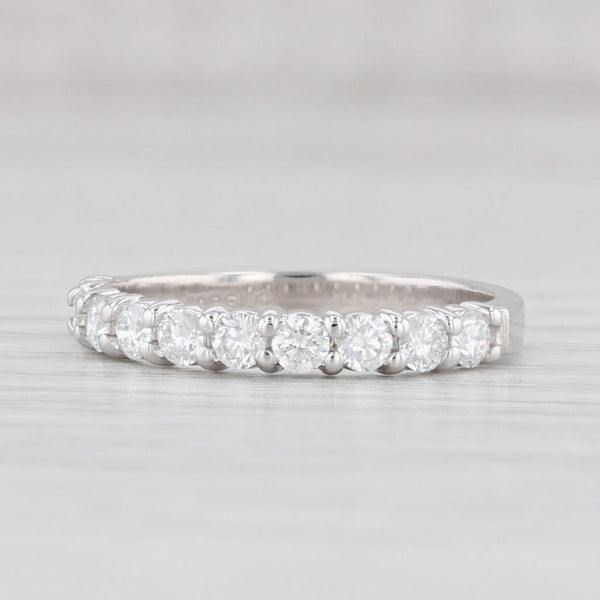 Light Gray New Jabel 0.60ctw Diamond Ring 18k White Gold Sz 6.5 Stackable Anniversary Band