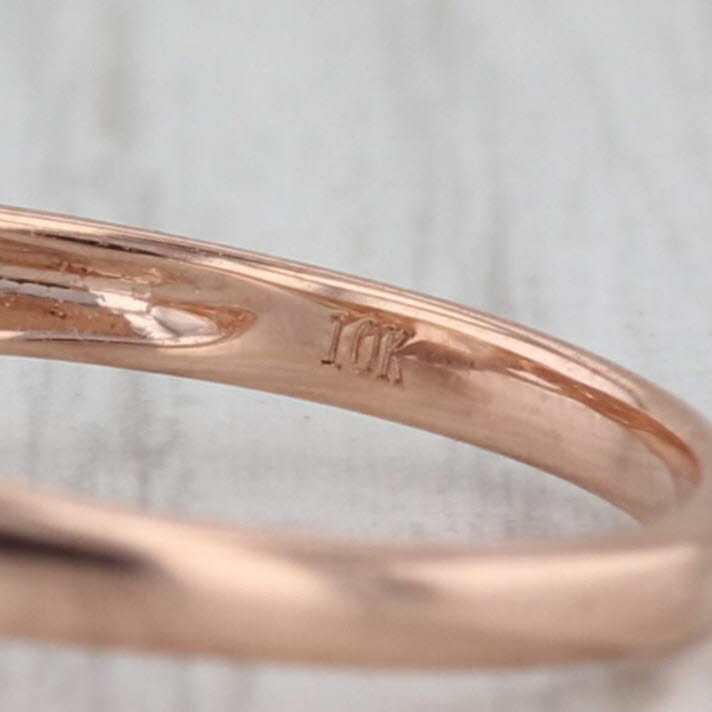 2.57ctw Morganite Diamond Ring 10k Rose Gold Size 7.25 Engagement