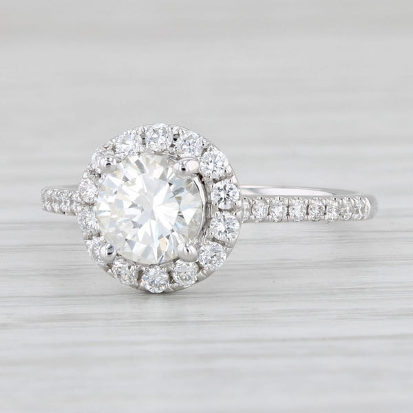 0.71ctw Princess Halo Diamond Engagement Ring 14K Rose Gold Size 6.5