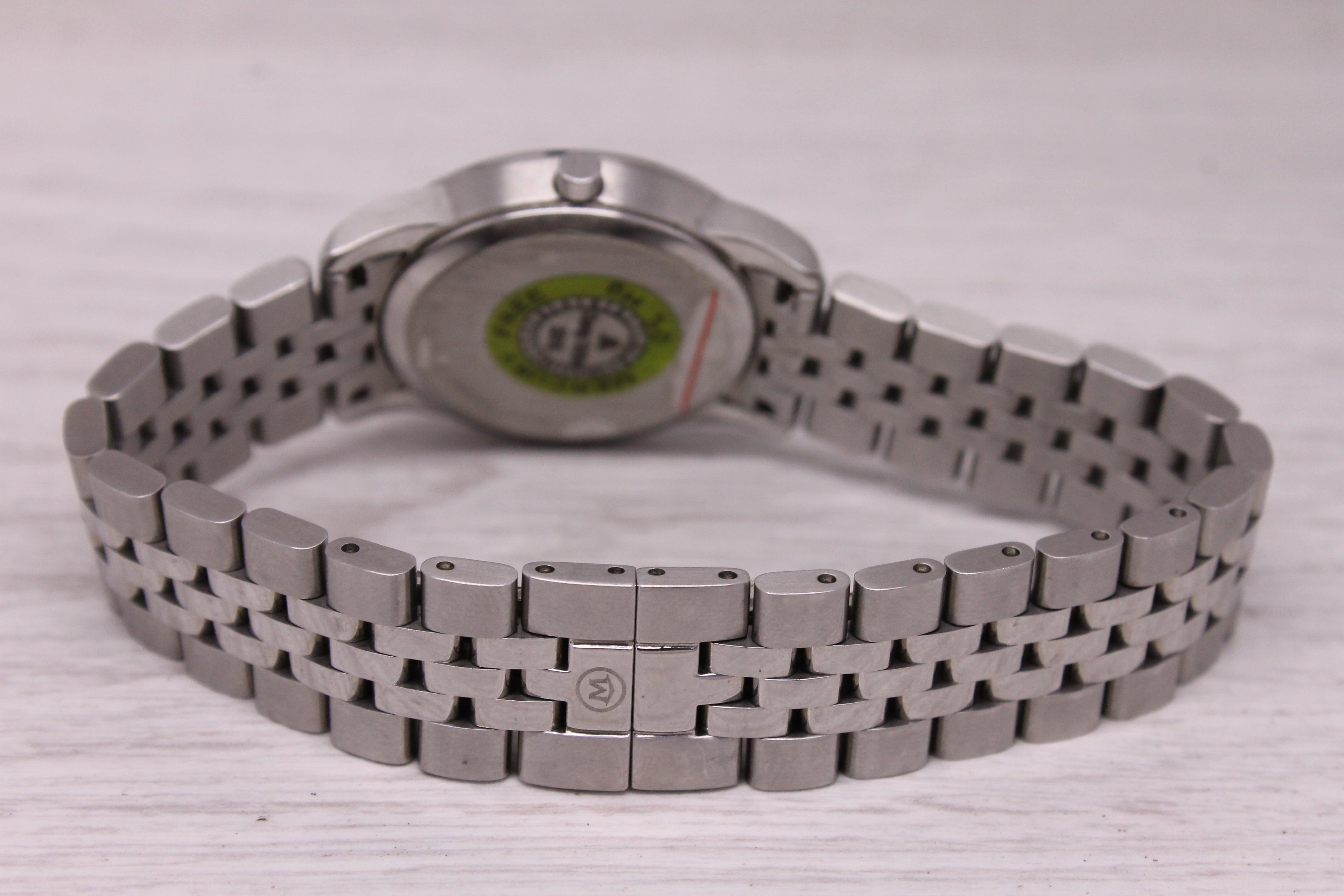Movado Museum 28mm Black Dial Watch Stainless Steel Quartz Swiss 0606505
