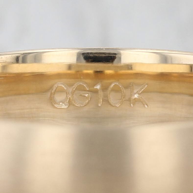 New Brushed Gold Wedding Band 10k Yellow Gold Size 8 Ring Stackable