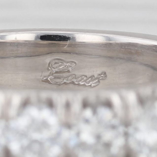 0.98ctw Diamond Anniversary Band 14k White Gold Wedding Ring Stackable