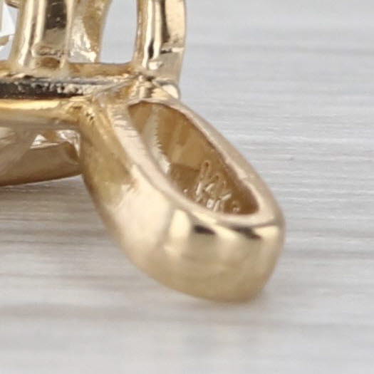 New 1.01ct Round Diamond Solitaire Pendant 14k Yellow Gold Small Drop