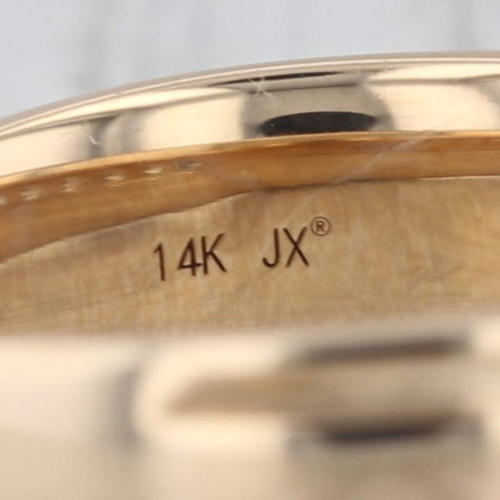 0.42ctw Diamond Men's Wedding Band 14k Yellow Gold Size 9.75-10 Ring