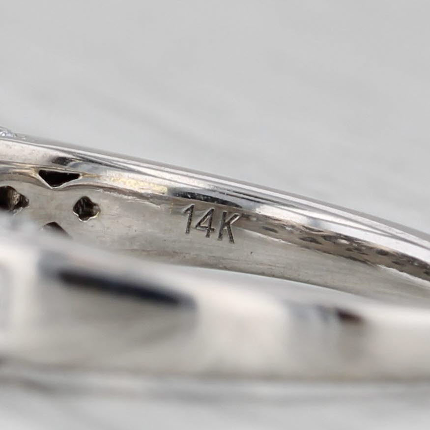 Tolowsky 1.90ctw Diamond Engagement Ring 14k White Gold Size 6.75 GIA