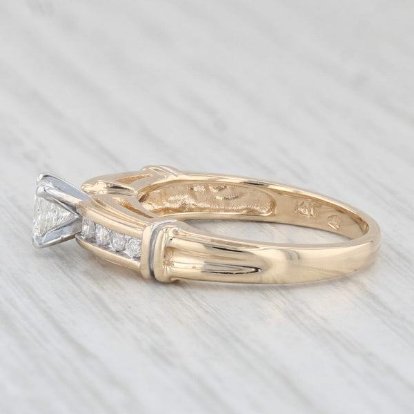 0.47ctw Princess Diamond Engagement Ring 14k Yellow Gold Size 7