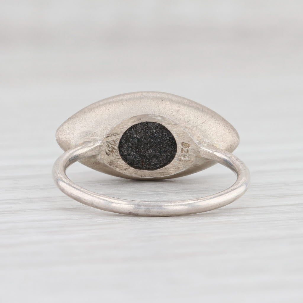 New Nina Wynn Ring Druzy Amethyst Sterling Silver Gemstone Statement Size 7