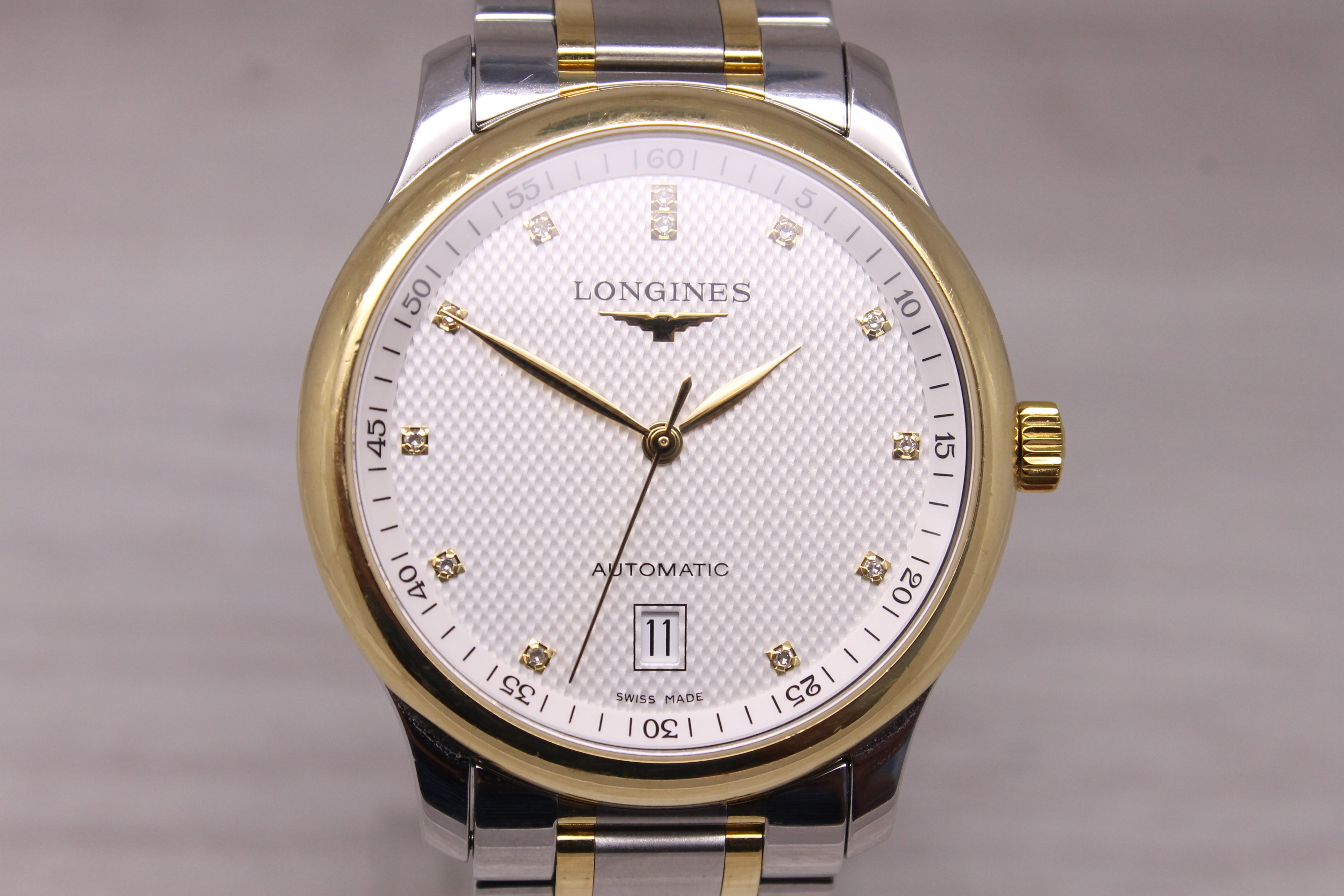 Longines Master Collection Steel & 18k 38.5mm Automatic Watch Swiss L2.628.5 Box
