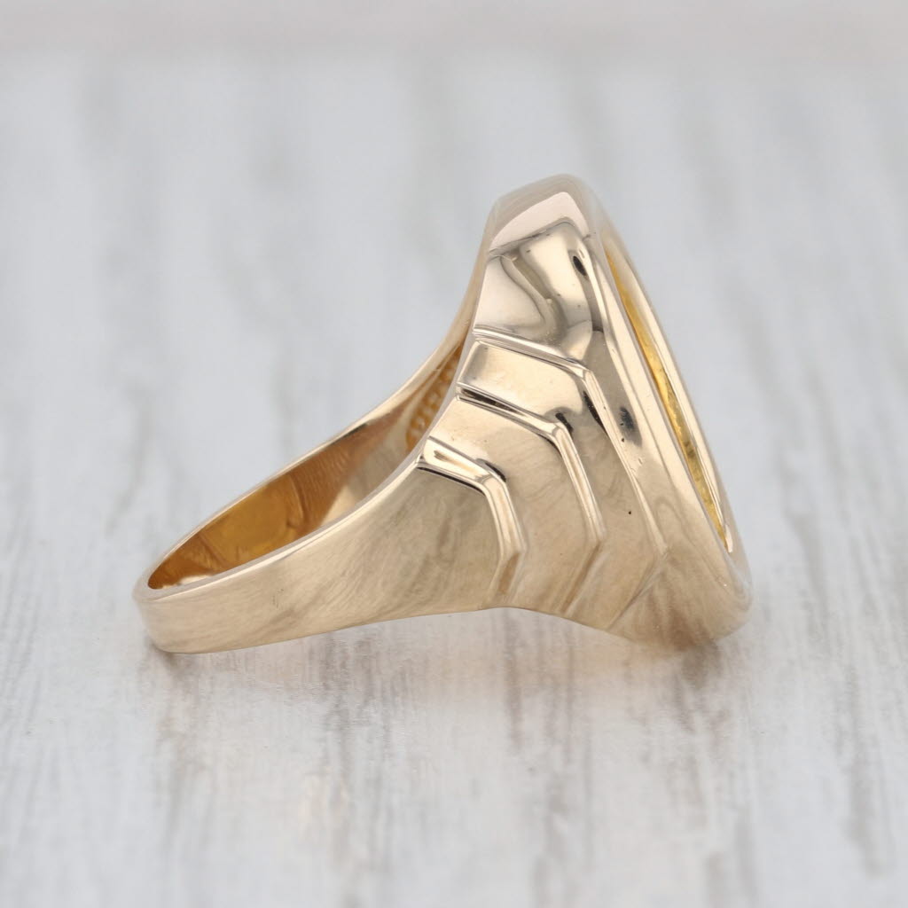 1996 1/20 oz Fine Gold 5 Yuan Chinese Panda Coin Ring 14k Size 6