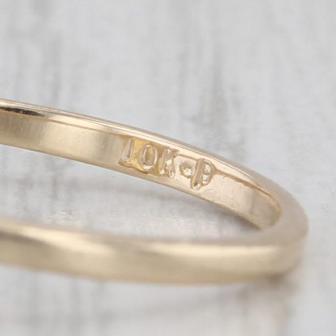 1.15ctw Oval Citrine Diamond Ring 10k Yellow Gold Size 6.25