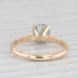 1ct Gray Galaxy Diamond Solitaire Engagement Ring 14k Yellow Gold Size 5.75