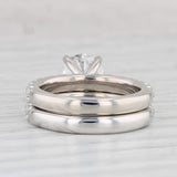 3.20ctw Diamond Engagement Ring Wedding Band Bridal Set 14k White Gold Size 6.5