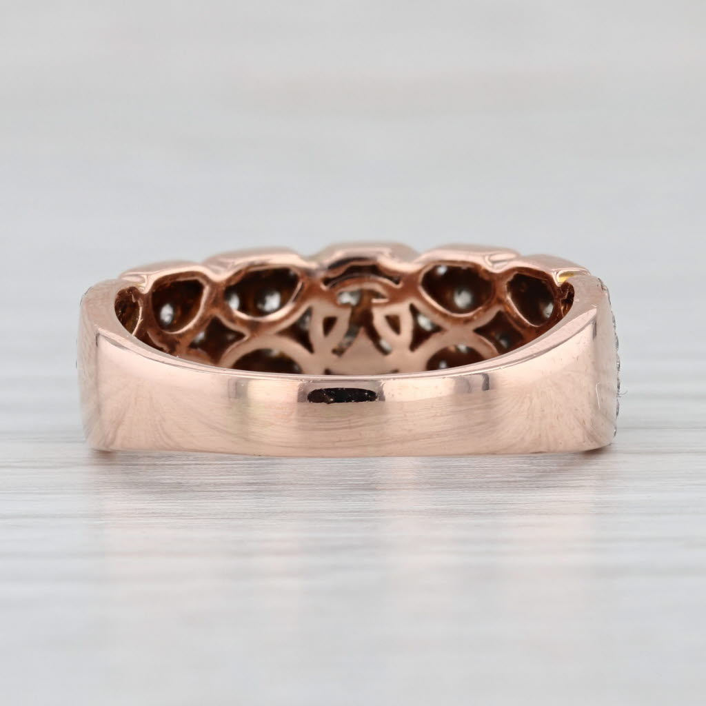 Le Vian 1.15ctw Diamond Ring 14k Rose Gold Size 8.75 Wedding Anniversary Band