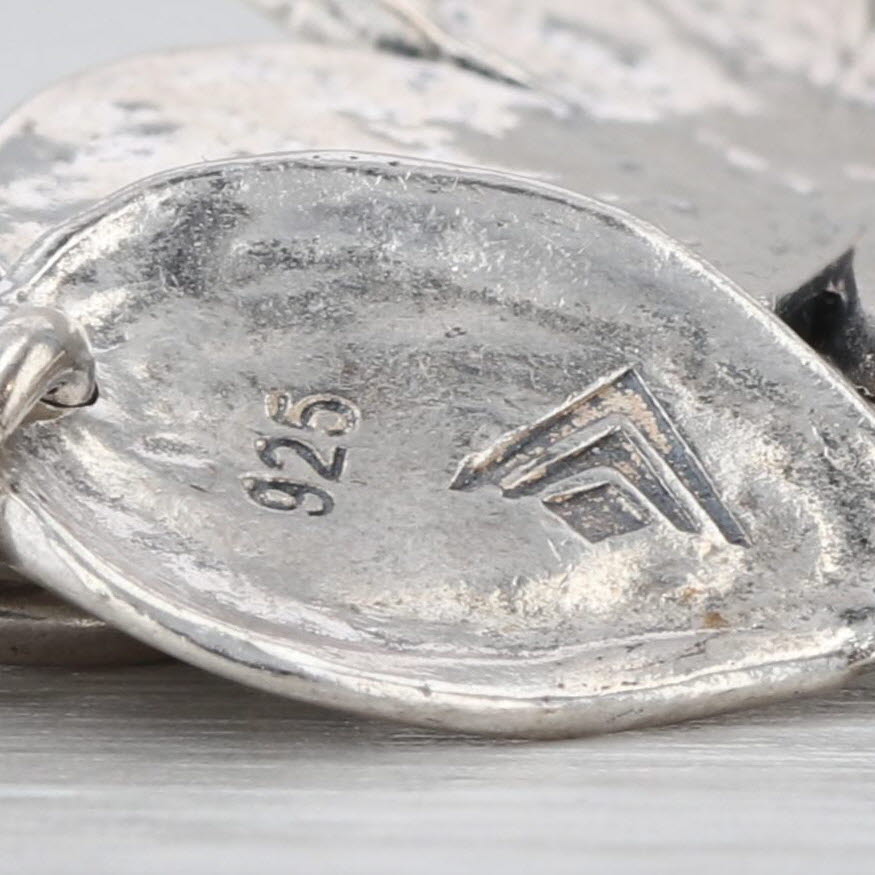 Silpada Lady Luck B1705 Bracelet Shamrock Leaf Sterling Silver 8" Statement