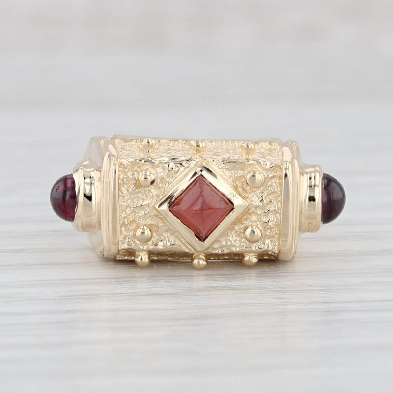 Garnet ring sale 14k yellow gold