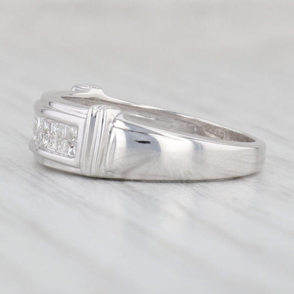 Light Gray 0.25ctw Diamond Ring 14k White Gold Size 6.75 Wedding Band