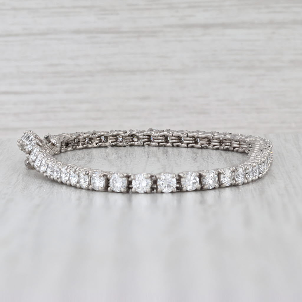 5.60ctw VS2 Diamond Tennis Bracelet 950 Platinum 6.75" 3.1mm D Vatche