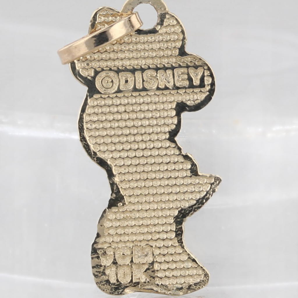 Minnie Mouse Charm 10k Gold Disney Cartoon Collectible Pendant Keepsake