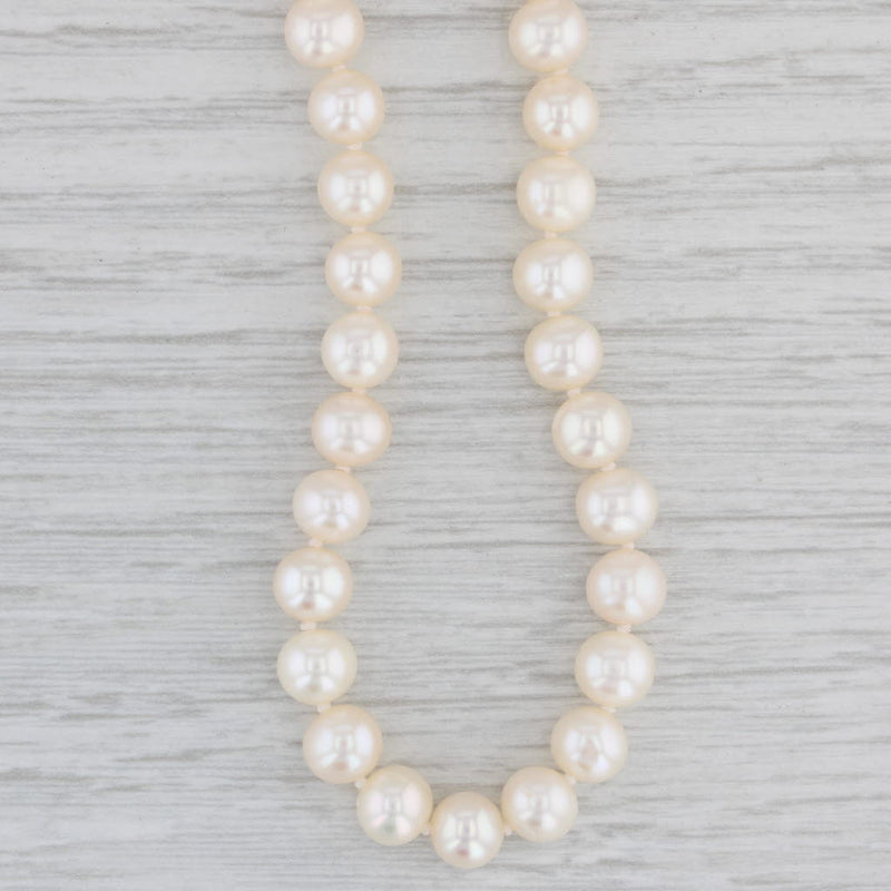 Freshwater Cultured Pearl Strand Necklace 14k Yellow Gold 18"