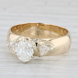 1.19ctw Oval Diamond Engagement Ring 14k Yellow Gold Size 7.25