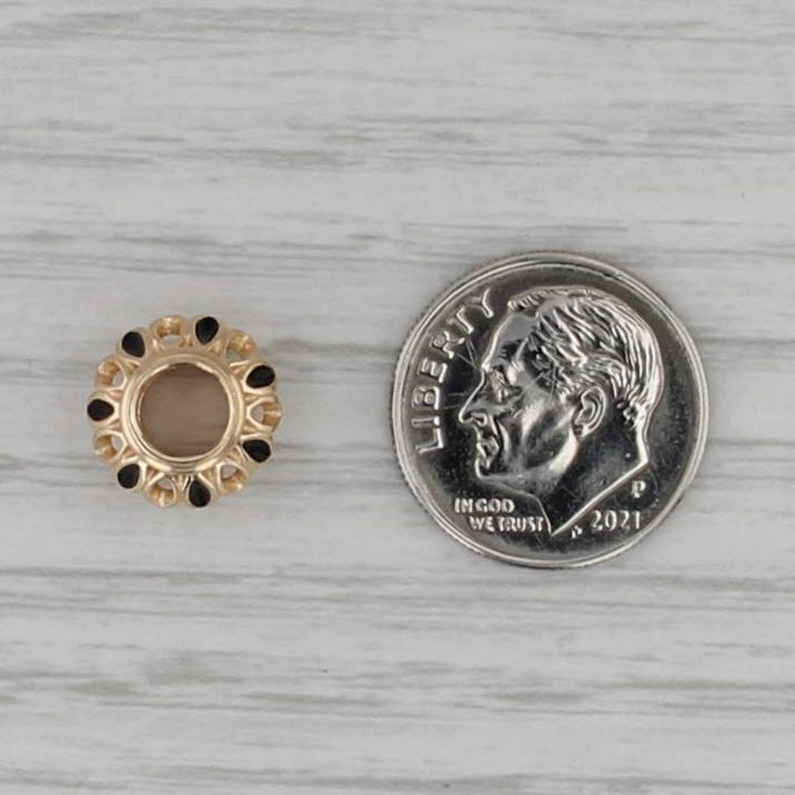 Authentic Pandora 750814EN16 Royal Victorian Charm 14k Gold Retired Bead