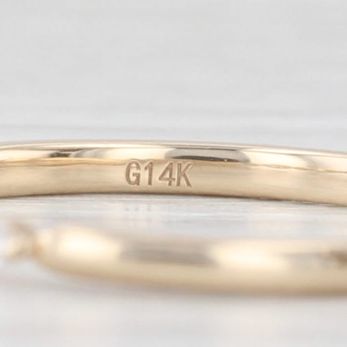 Light Gray New 0.13ctw Diamond Wedding Band 14k Yellow Gold Stackable Ring Size 6.5