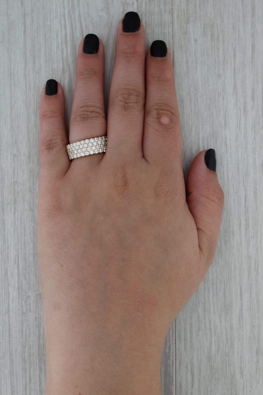 1.90ctw Diamond Anniversary Wedding Band 14k Yellow Gold Size 7