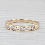 0.40ctw Channel Set Diamond Wedding Band 14k Yellow Gold Stackable Ring Size 9