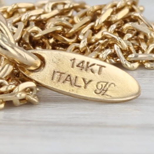 17" 1mm Cable Chain Necklace 14k Yellow Gold