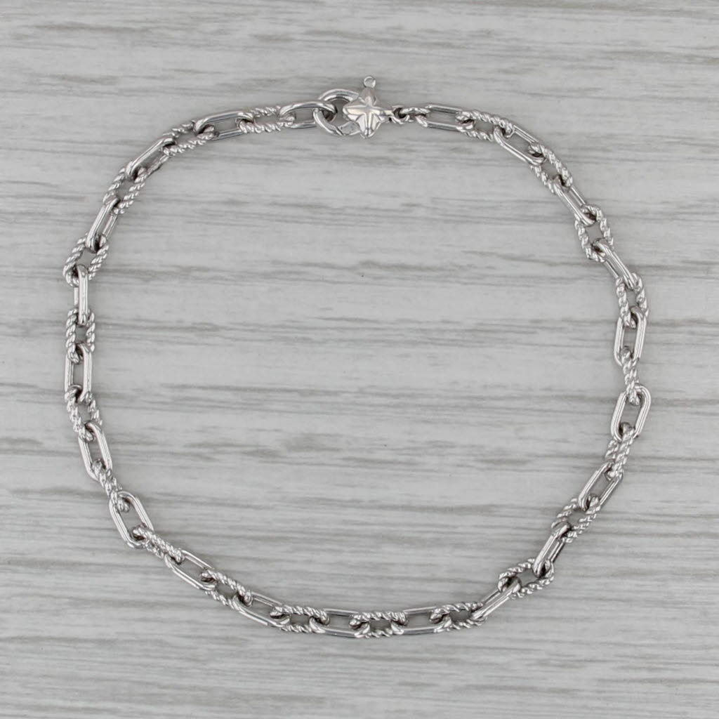 David Yurman Cable Chain Bracelet Sterling Silver 7" 3.5mm