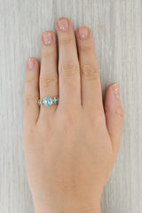 Gray 2.56ctw Marquise Blue Topaz 14k Yellow Gold Size 10.25 Solitaire w/ Accents